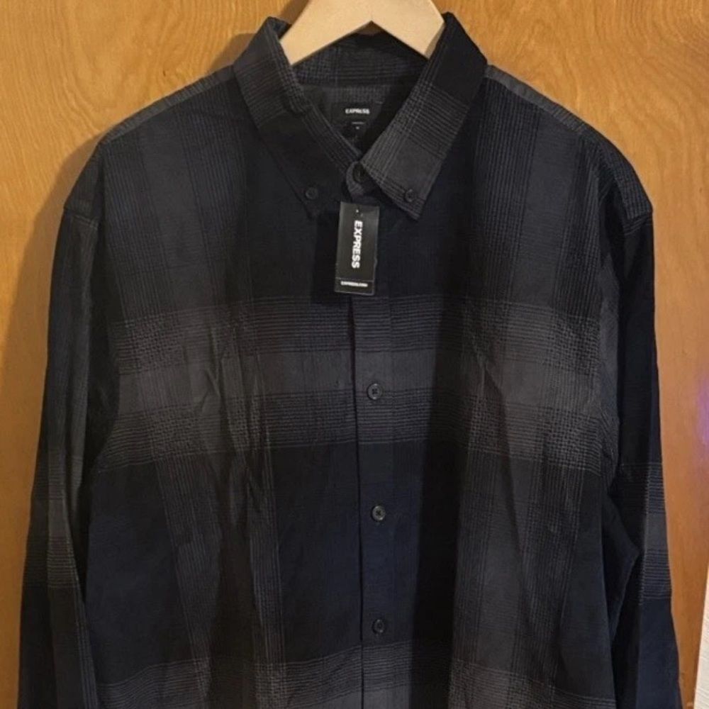 Corduroy Shirt Mens XL Navy Express
